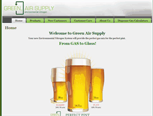 Tablet Screenshot of greenairsupply.com